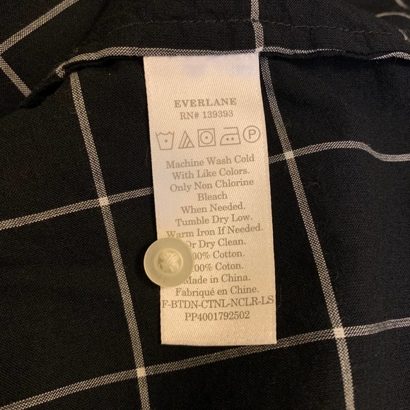 Everlane Collarless Air Shirt Button Down Blouse 6 - Picture 10 of 11